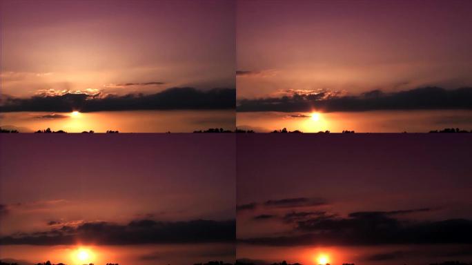 日出日落美丽夕阳照朝阳视频实拍素材
