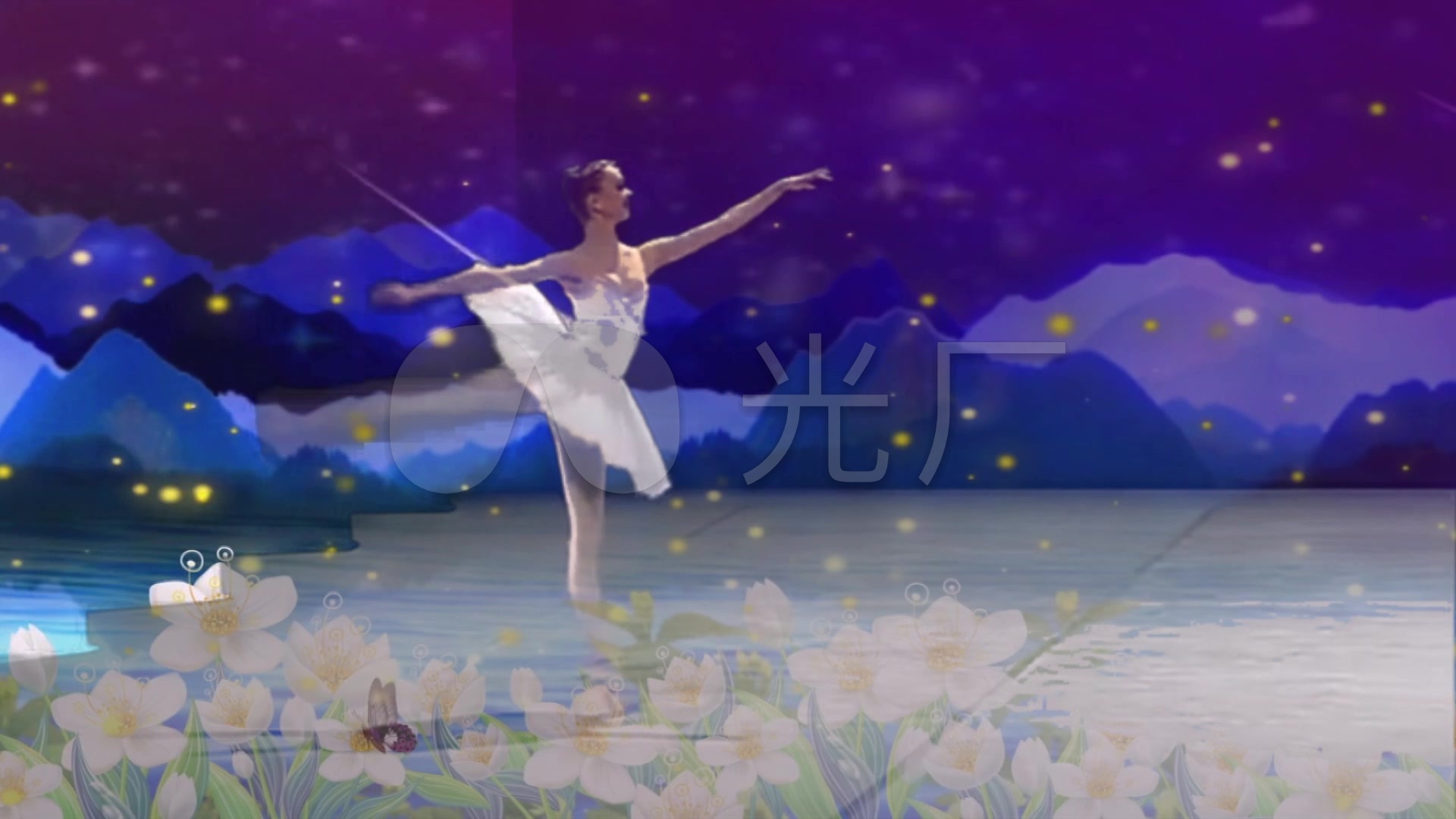 春天的芭蕾常思思歌曲伴奏舞台背景LED_192