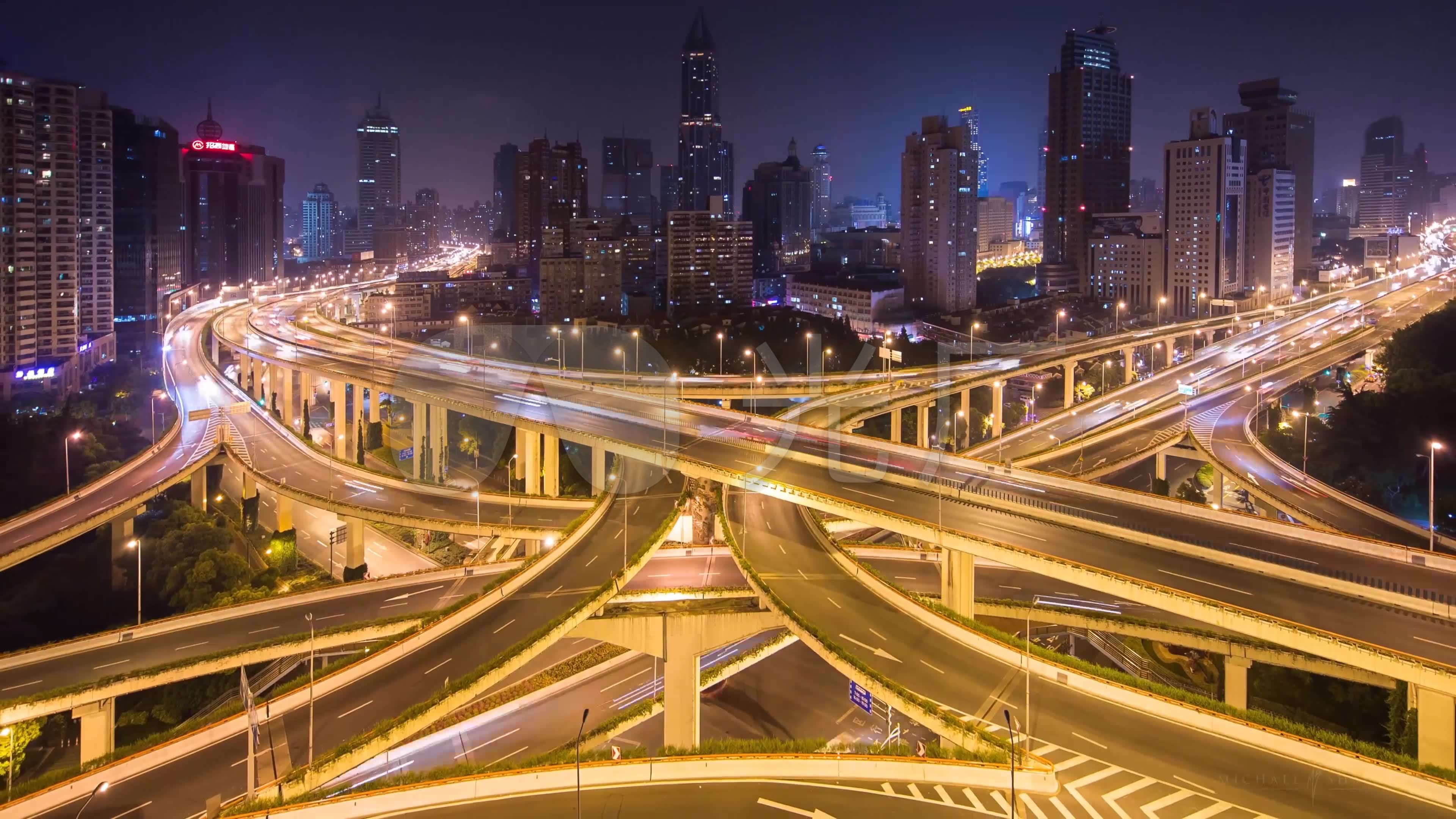 4k上海城市延时摄影