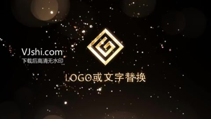大气奢华的金色logo定版
