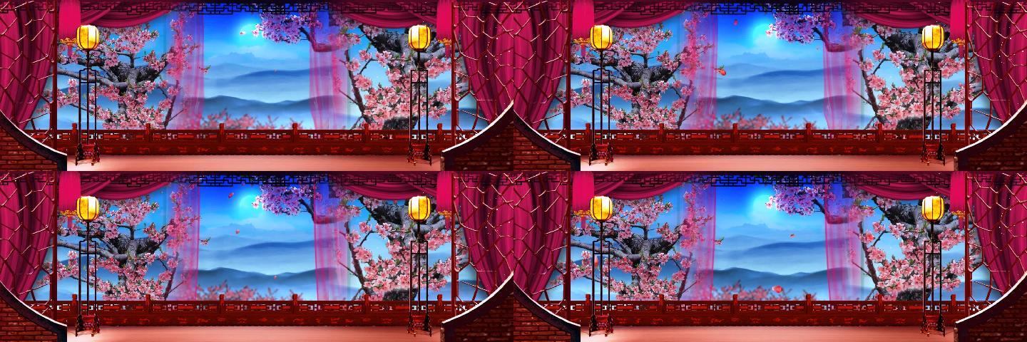 戏曲京剧中国风舞台背景