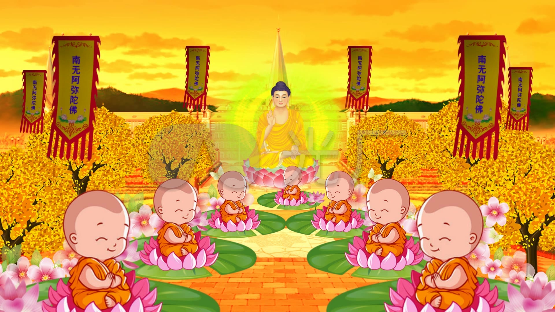 佛小和尚树佛祖讲法