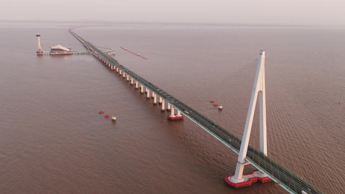 杭州湾跨海大桥4K航拍