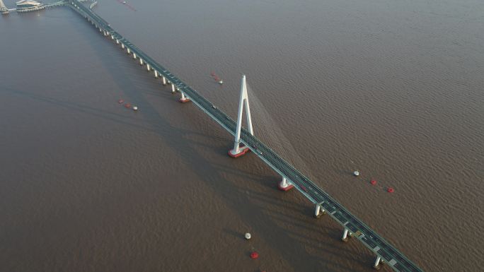 杭州湾跨海大桥4k航拍