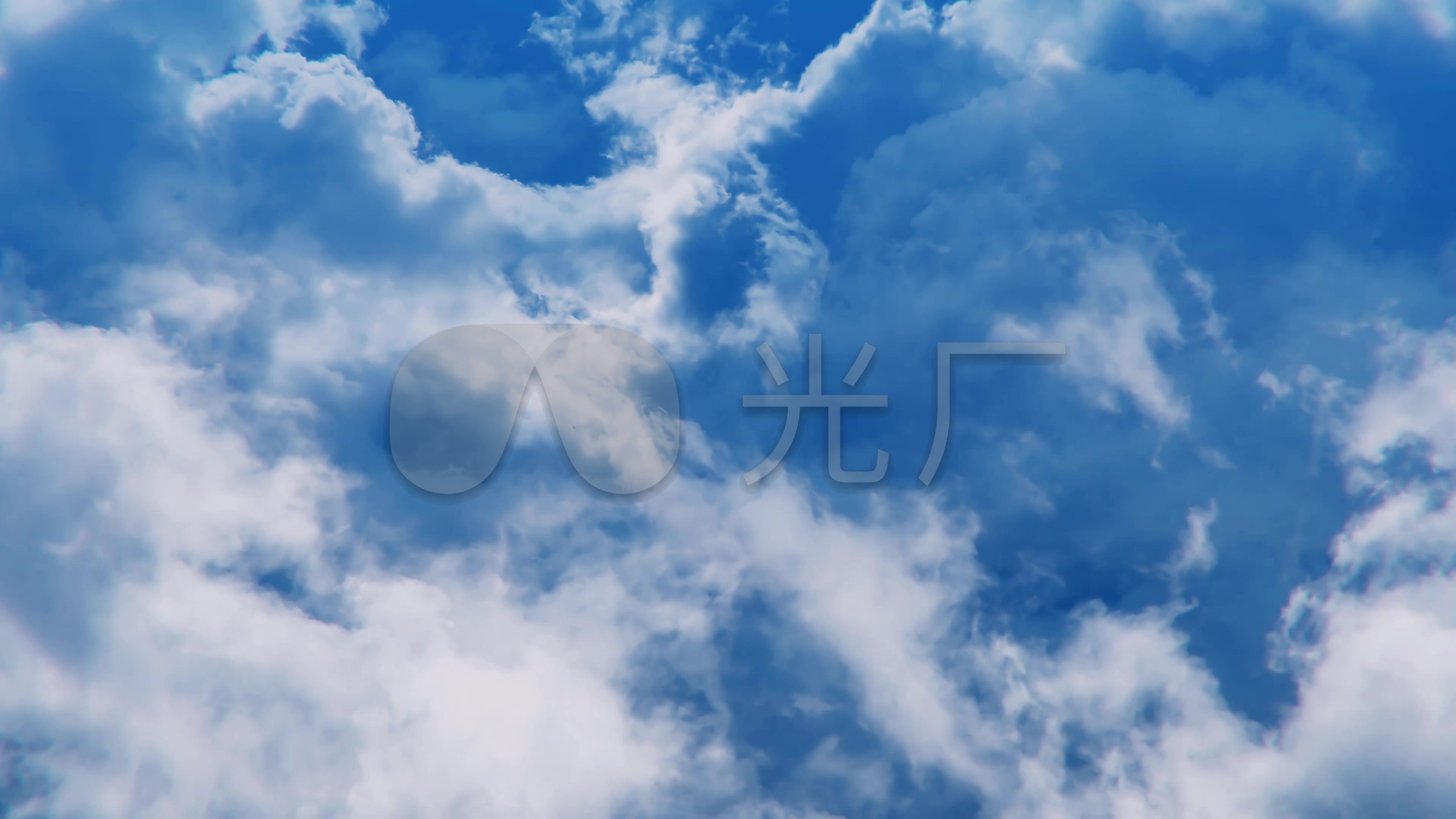 大气4K天空白云素材天空云端视频加音乐_384