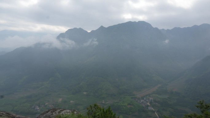 独家实拍航拍神仙居大山光影延时(2)