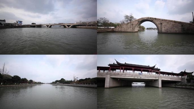 苏州护城河船上拍摄
