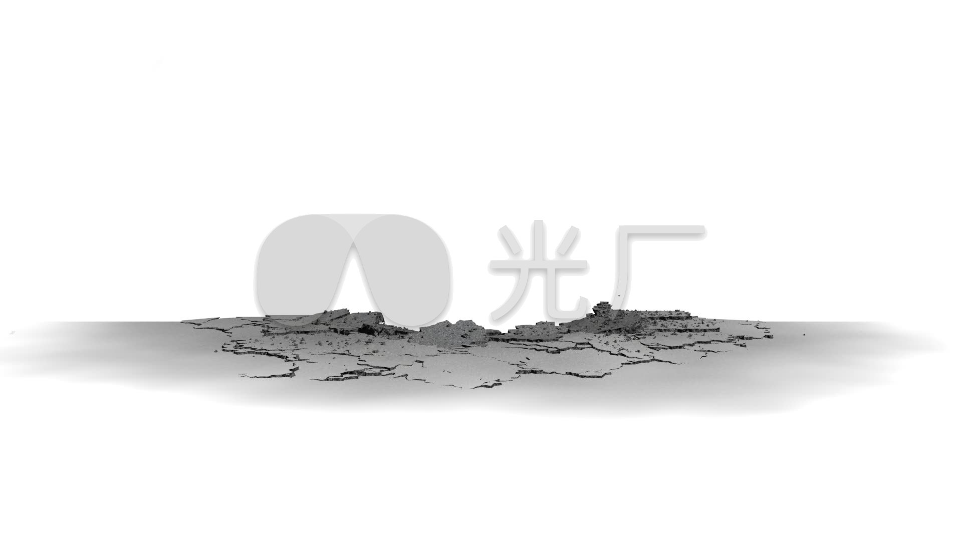 地面裂开震开地震能量魔力破碎_1920x1080_高清视频素材下载(编号