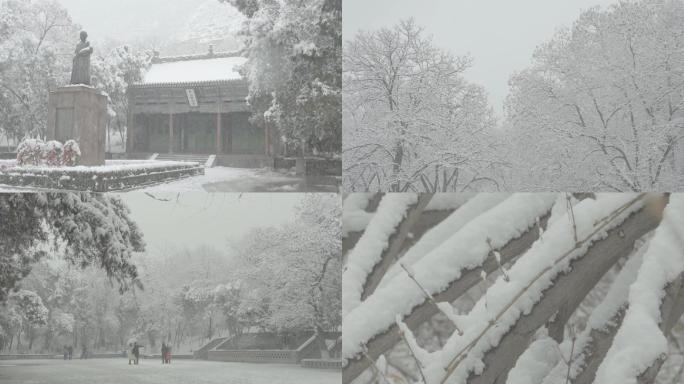 兰州五泉山雪景slogo模式