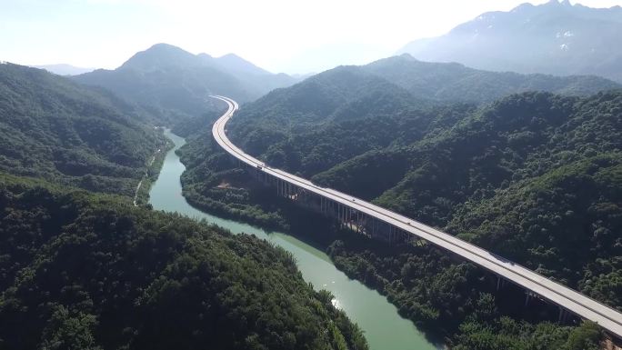 从化山水公路皮艇航拍