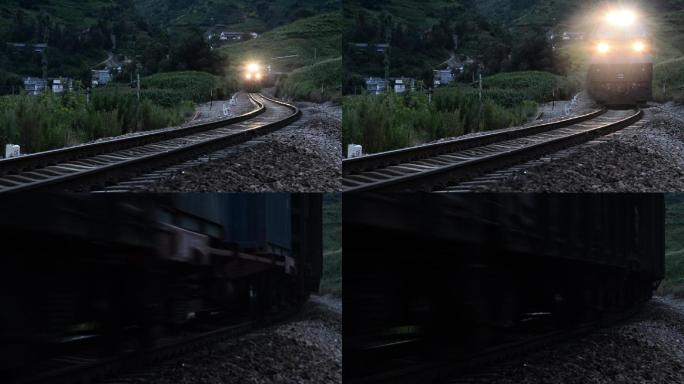 火车由远到近视频素材1（1080p）高清