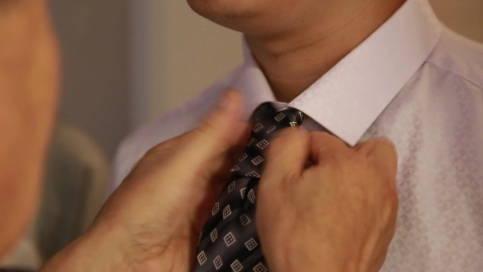 打领带系领带打领结（原创）