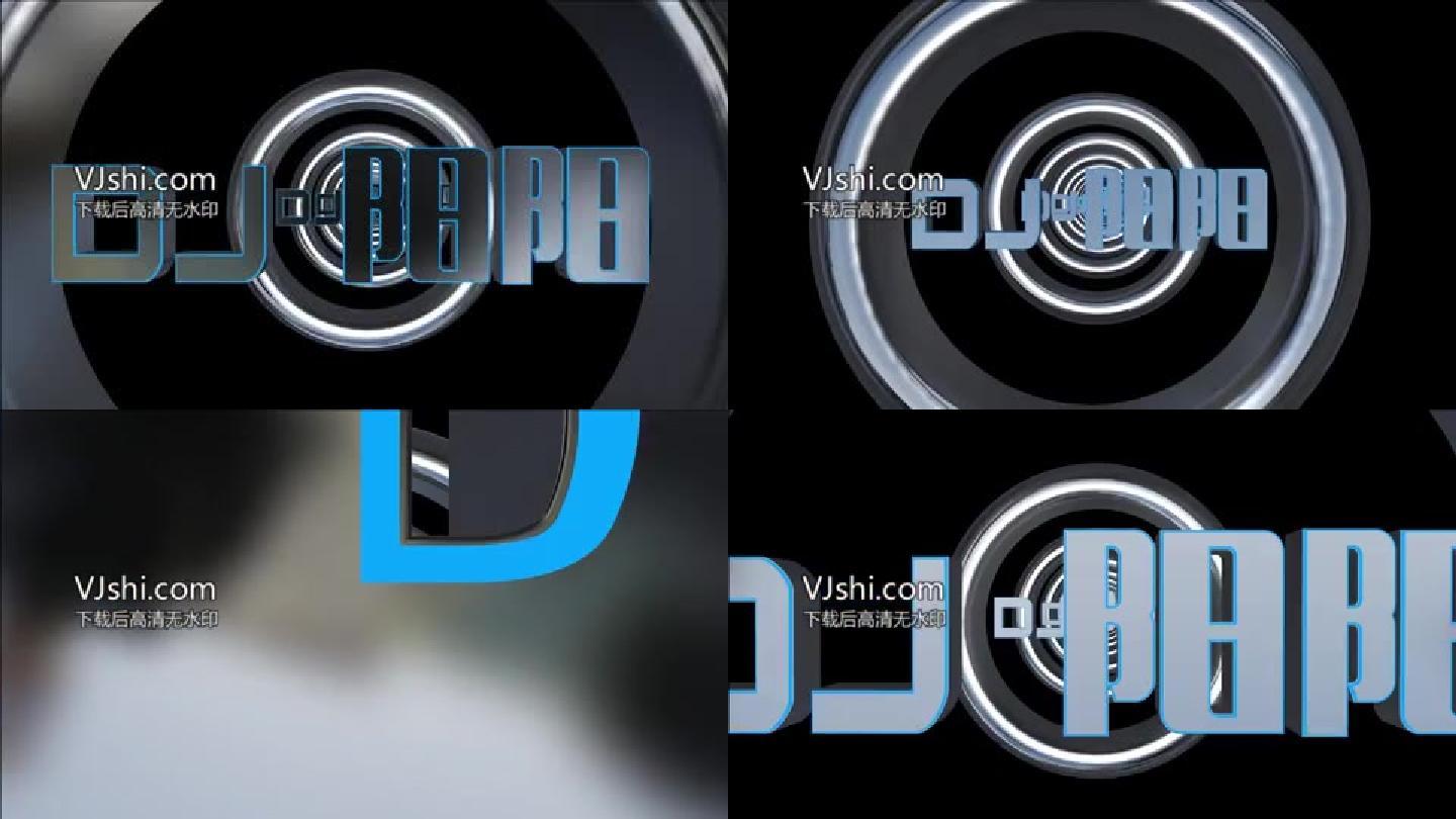 酒吧DJ大气LOGO穿梭Alpha