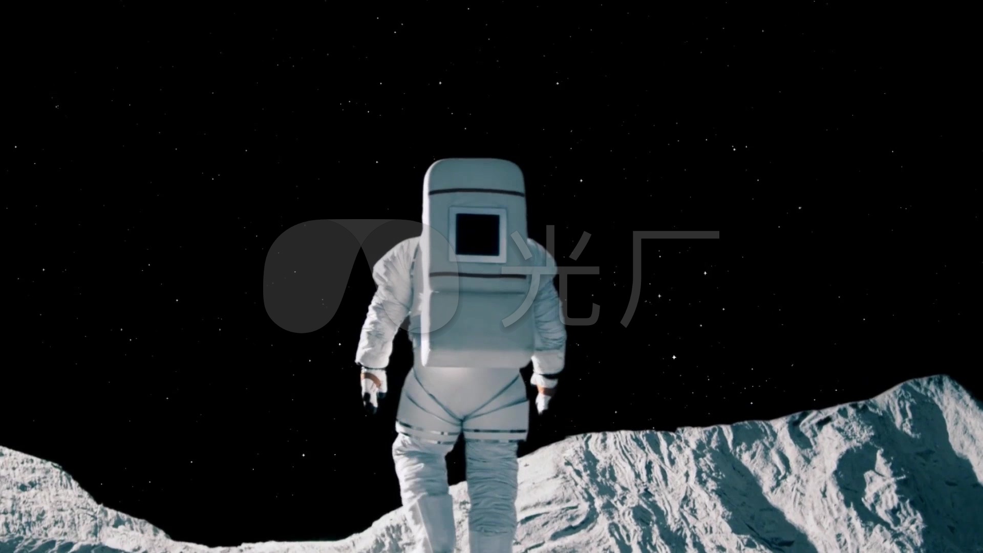 宇航员登月太空科学研究月球宇宙视频_1920X