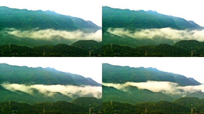 青山薄雾