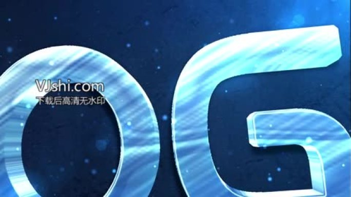 蓝色科技感3D立体金属字logo演绎片头