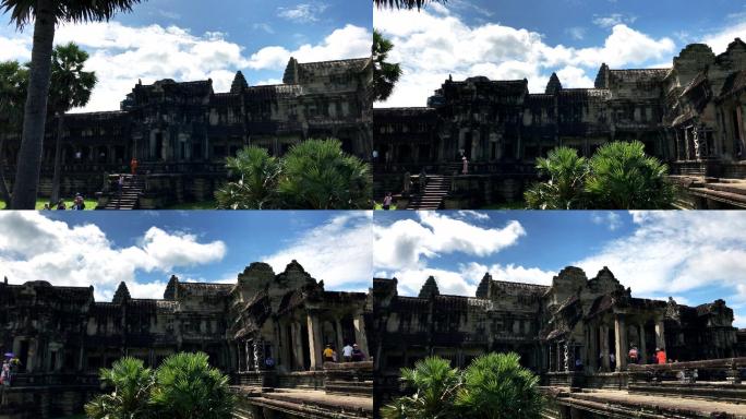 4K柬埔寨吴哥窟旅游延时拍摄01