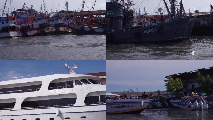 渔船港口稳定器拍摄4K素材