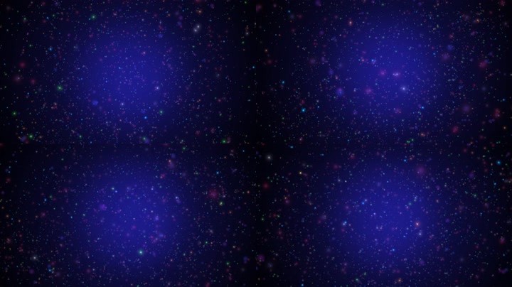 彩色粒子空间穿梭4K（10分钟）