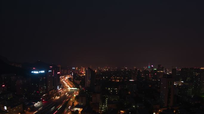 济南经十路夜景延时