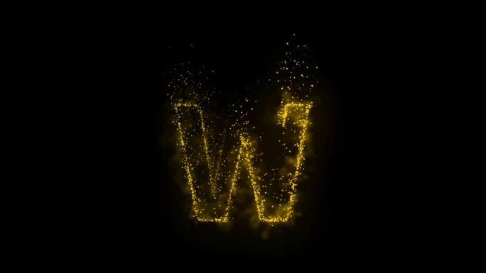 W发光动效字母W