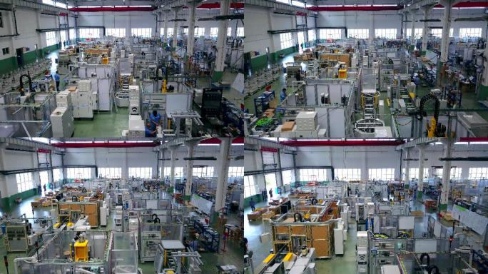 4K航拍工厂车间装备制造生产线