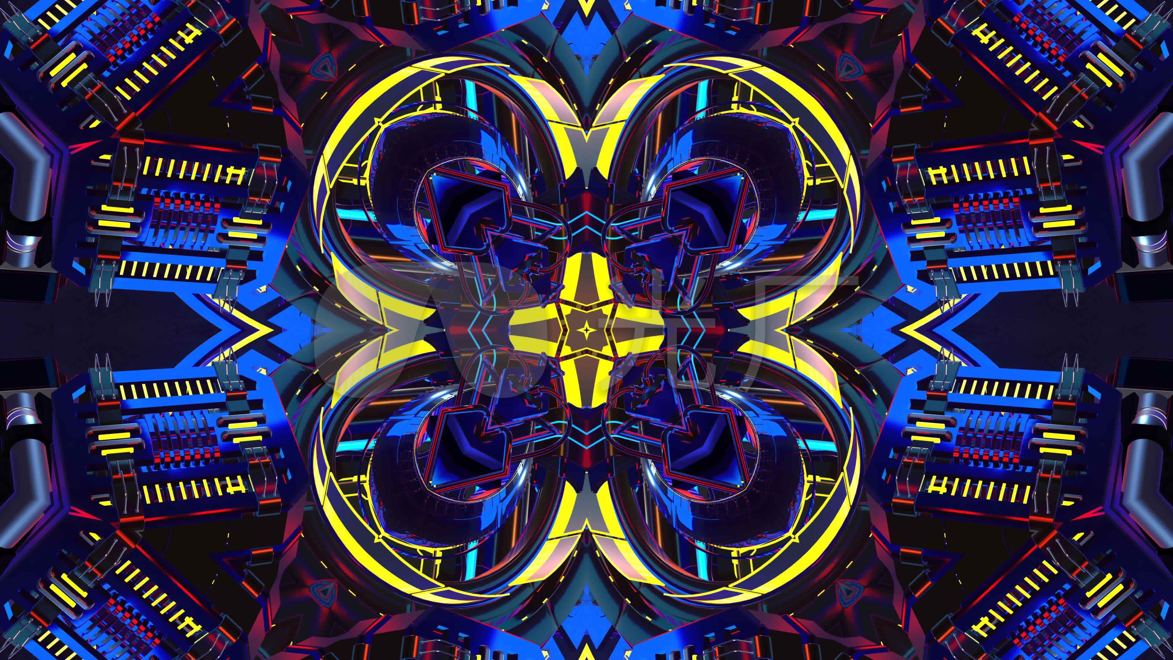 4k原创精品炫酷3d舞台灯光秀视频背景