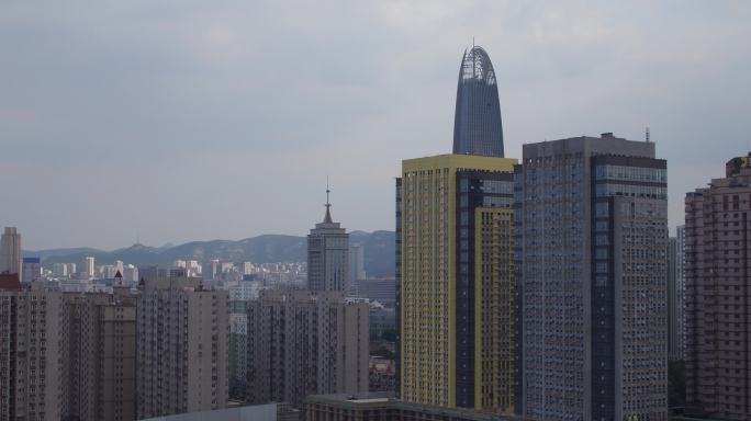 济南之根最高楼长焦城市大景