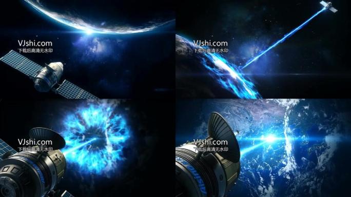 科技卫星连接地球