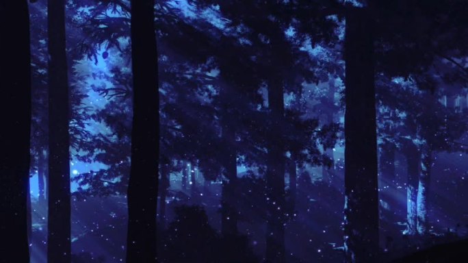 场景-树林-夜晚树林2