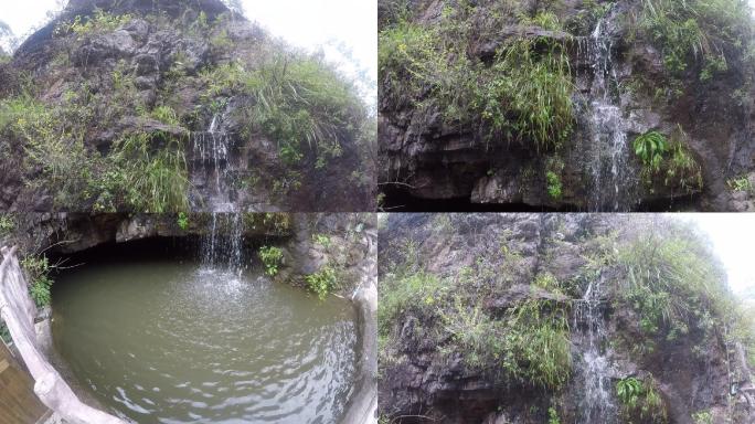 高清实拍山泉溪水溪流潭水美景