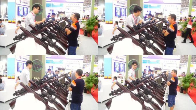 高倍激光枪，在深圳光博会展示