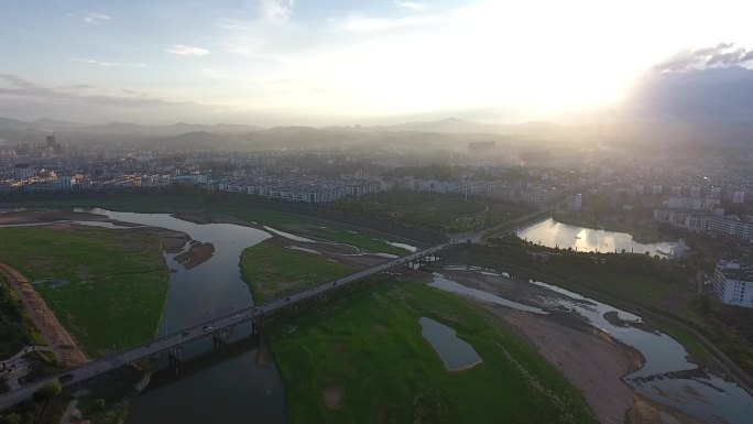 城市道路航拍