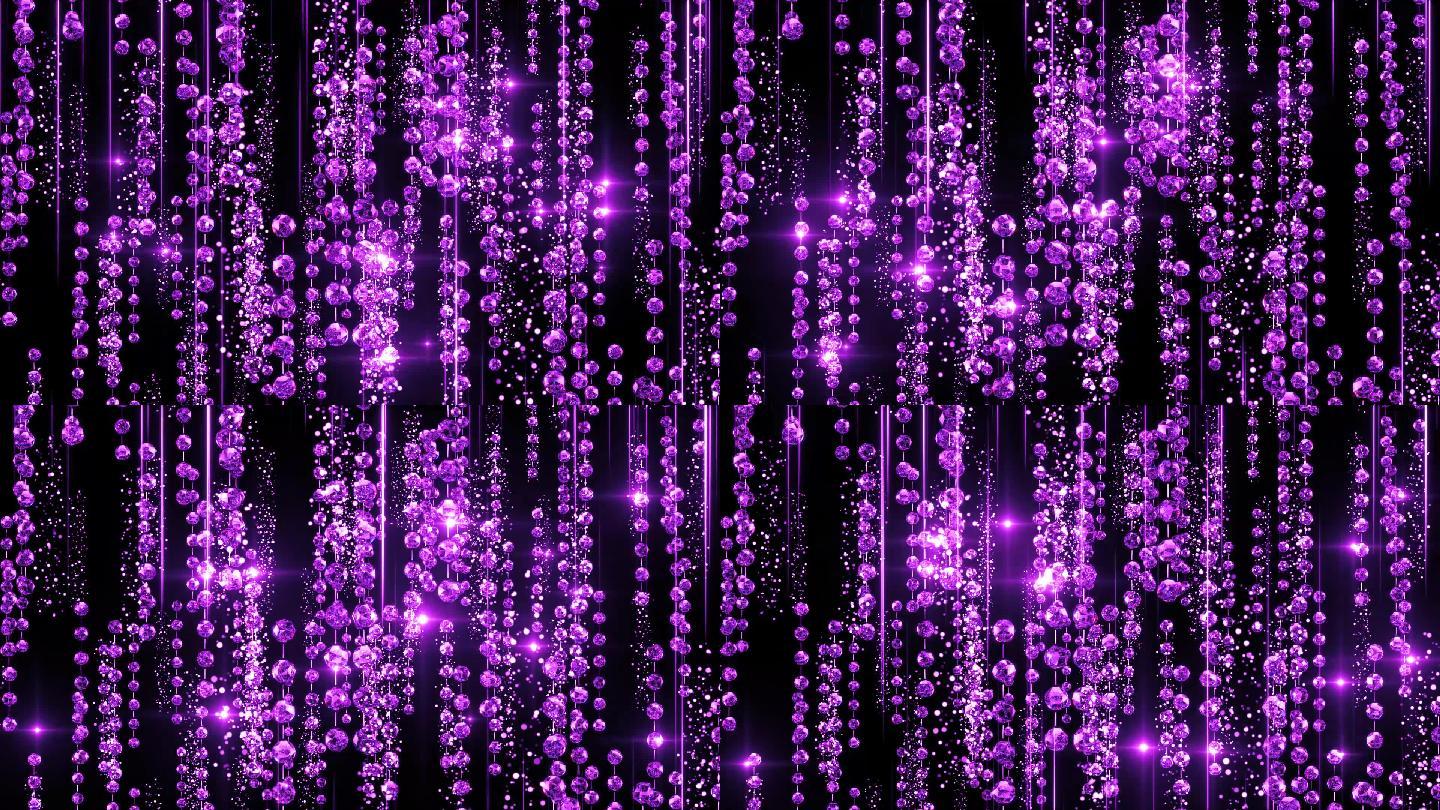 水晶帘钻石雨-紫