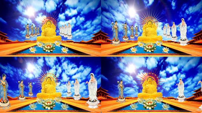 佛教动画视频素材