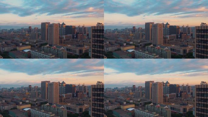 城市清晨延时摄影4K素材
