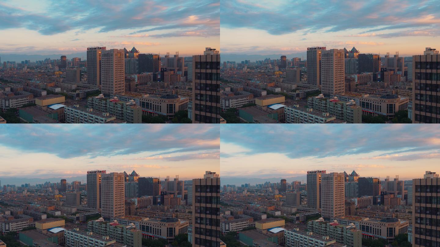 城市清晨延时摄影4K素材