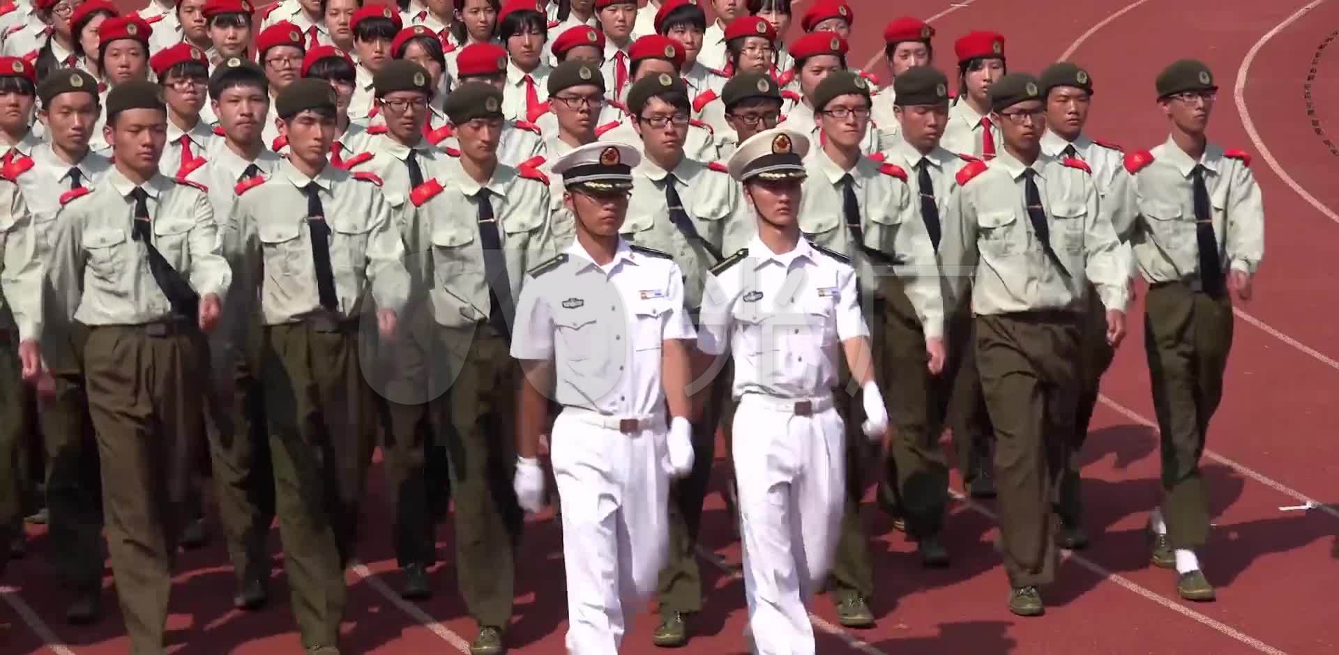 军训军队_1920X940_高清视频素材下载(编号