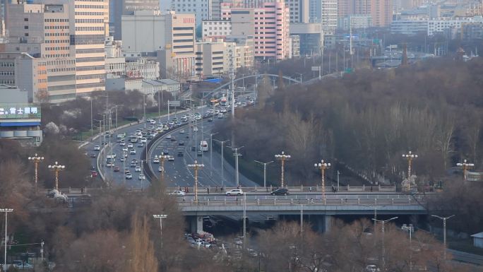 乌鲁木齐城市空镜西大桥