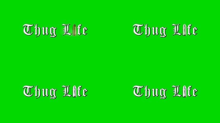 暴徒生活文字thuglife子弹绿幕抠像 1280x7 高清视频素材下载 编号 影视包装 Vj师网www Vjshi Com