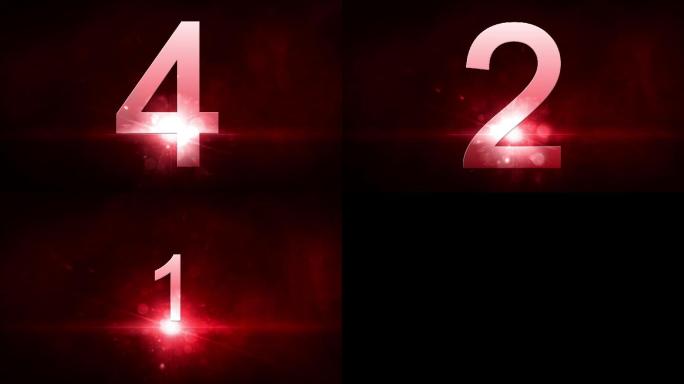 红色光效5秒倒计时