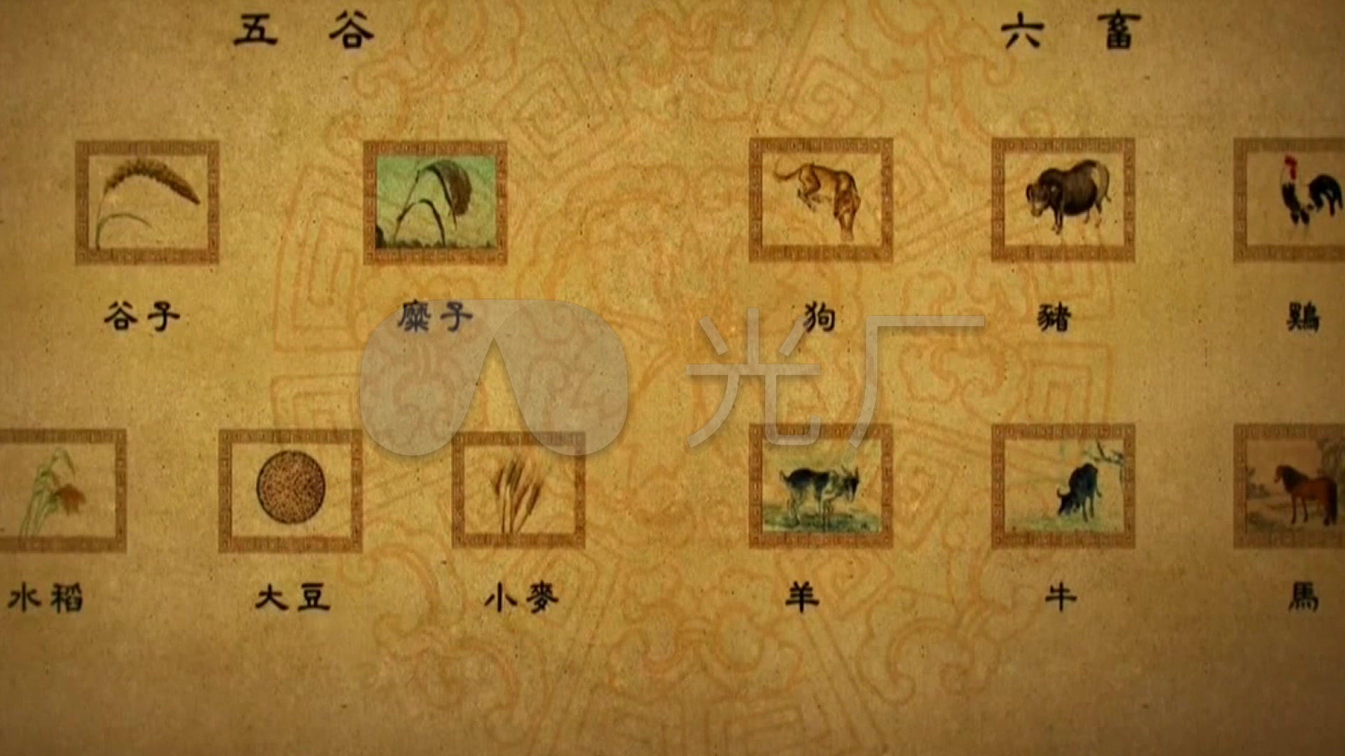 五谷六畜的民间文化