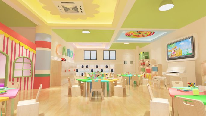 3D动画-幼儿园亲子中心教室002