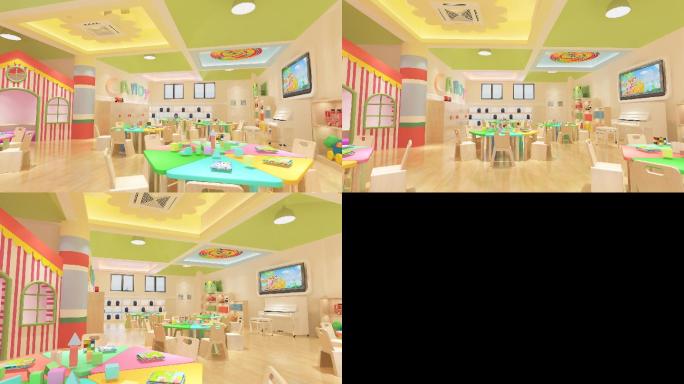 3D动画-幼儿园亲子中心教室002