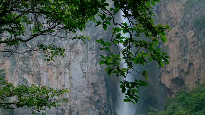 4K云台山泉瀑峡实拍素材