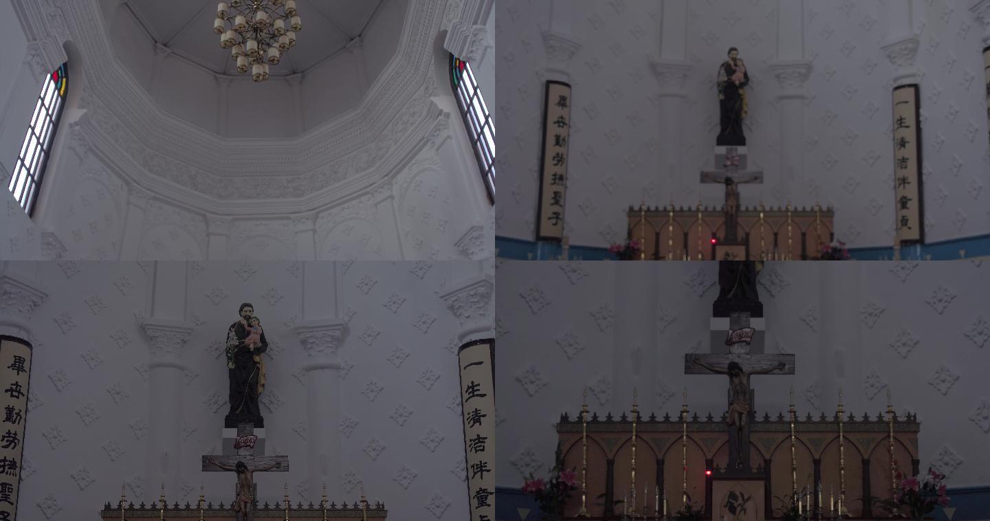 绍兴古城天主教堂内景2