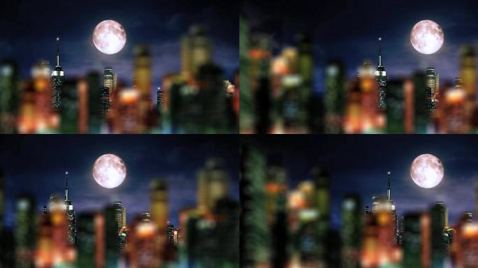 城市+月光