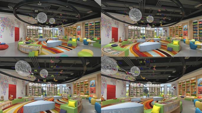 3D动画-儿童图书馆幼教亲子中心幼儿园