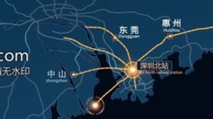 深圳高铁区位辐射珠三角