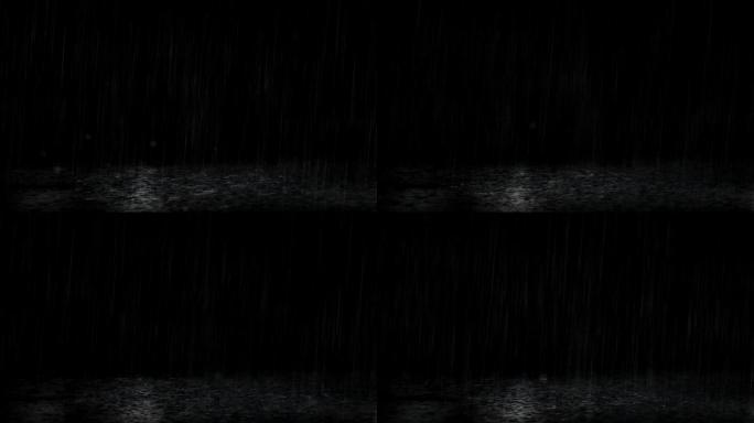 透明通道雨下雨